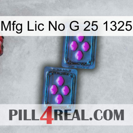 Mfg Lic No G 25 1325 03